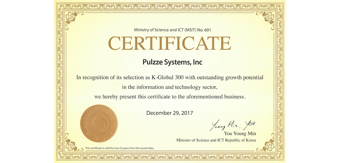 Interactor Korea recognized as fastest growing 'K-Global 300' company by S.Korea Government